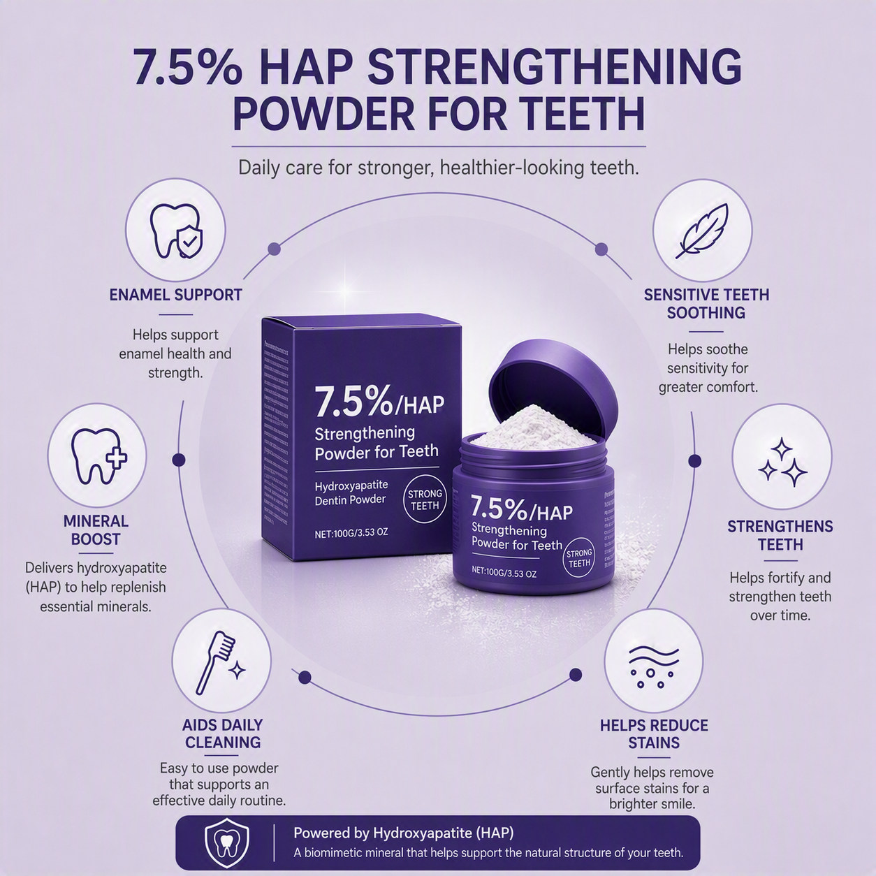 CrystalShield Teeth Cleaning Powder